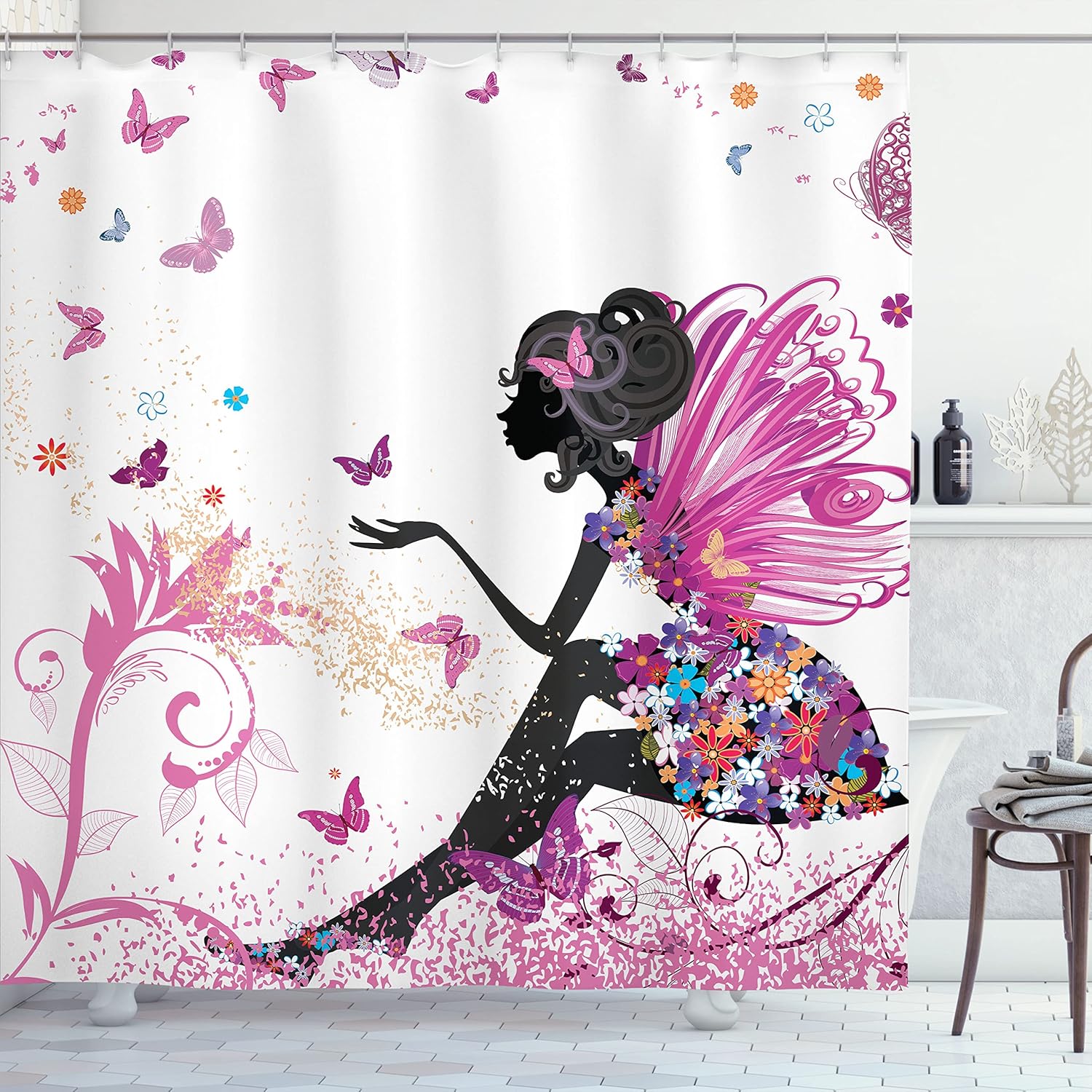 Rainforest Shower Curtain, Pongour Waterfall Exotic Natural Beauty Landscape Mountain Rocks Print, Cloth Fabric Bathroom Decor W60H190(CM)-1 Pcs
Rainforest Shower Curtain, Pongour Waterfall Exotic Natural Beauty Landscape Mountain Rocks Print, Cloth Fabric Bathroom Decor W60H190(CM)-1 Pcs