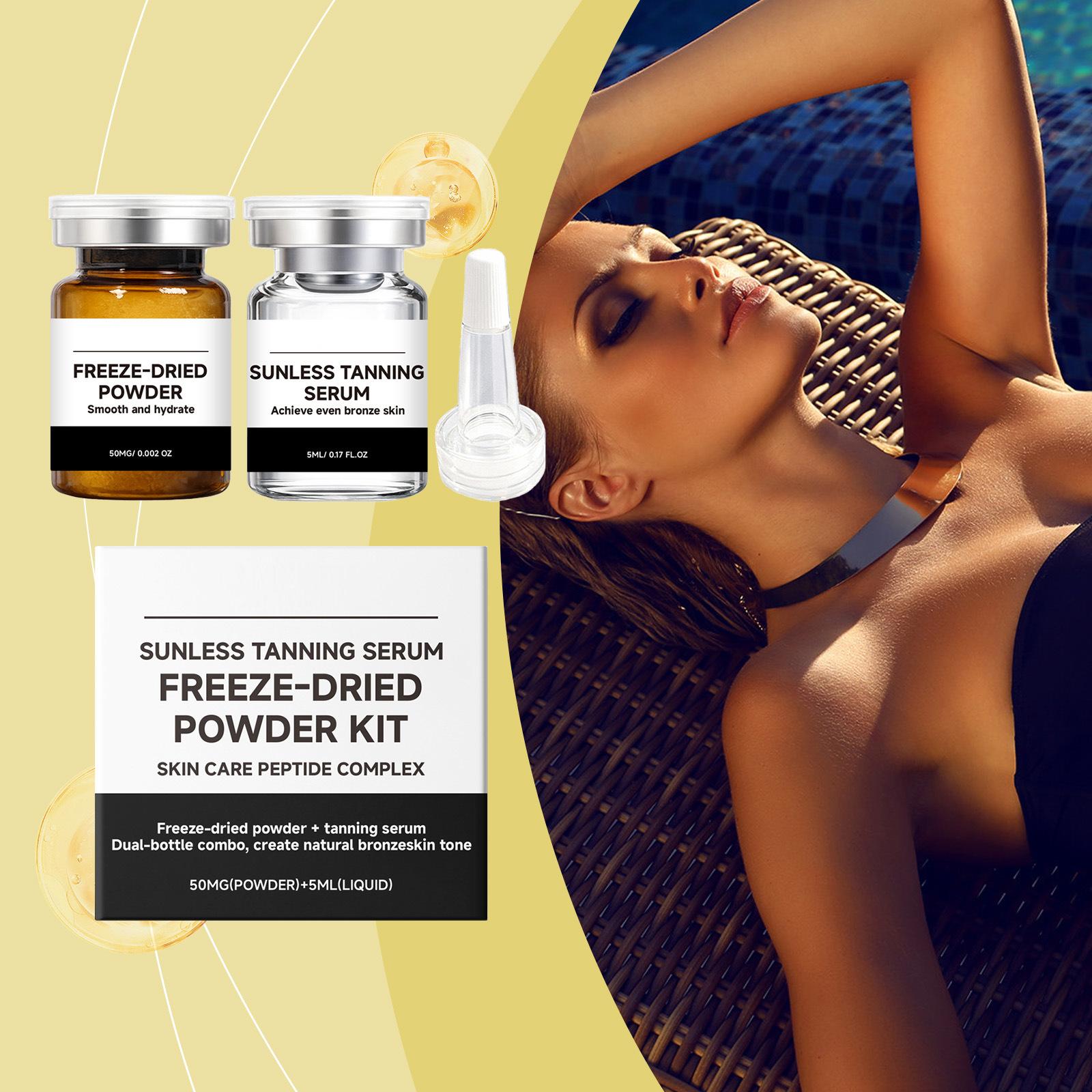Sunless Tanning Serum Dried Powder Kit - Natural Tone Natural Tanning Serum Powder Set,5ml one size білий
Sunless Tanning Serum Dried Powder Kit - Natural Tone Natural Tanning Serum Powder Set,5ml one size білий
