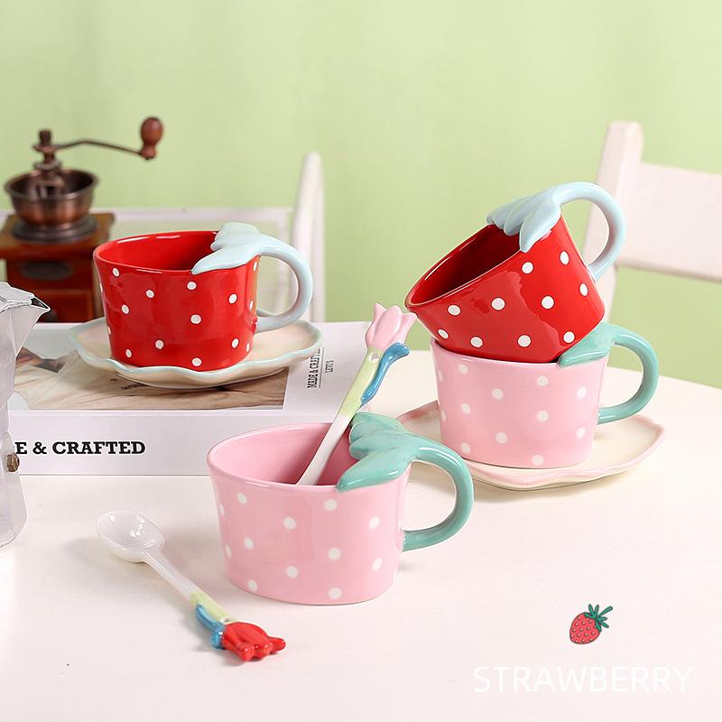 Wind Strawberry Underglaze Ceramic Coffee Cup And Saucer Set, Cute Girls Afternoon Tea Cup Children S Breakfast Cup 220ml червоний
Wind Strawberry Underglaze Ceramic Coffee Cup And Saucer Set, Cute Girls Afternoon Tea Cup Children S Breakfast Cup 220ml червоний