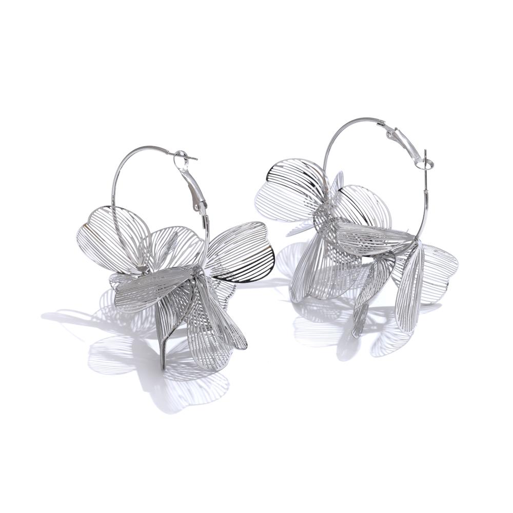 Yhpup Exclusive Design Stainless Steel Metal Flower Big Hoop Earrings Personality Fashion Waterproof Eye-catching Jewelry
Yhpup Exclusive Design Stainless Steel Metal Flower Big Hoop Earrings Personality Fashion Waterproof Eye-catching Jewelry