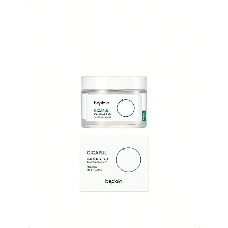 Beplain Cicaful Calming Pads 140g (60ea), Dual-Textured Facial Toner Pads For Exfoliation And Daily Facial Mask With Centella Asiatica Extract
Beplain Cicaful Calming Pads 140g (60ea), Dual-Textured Facial Toner Pads For Exfoliation And Daily Facial Mask With Centella Asiatica Extract