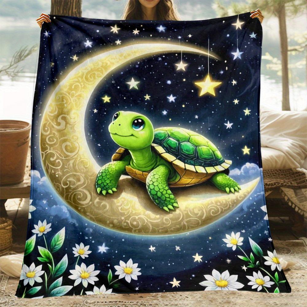Cute Turtle on Crescent Moon Starry Night Fleece Blanket Dreamy Celestial Design Soft Flannel Throw Baby Nursery Decor Gift for 75x100cm (30x40inch)
Cute Turtle on Crescent Moon Starry Night Fleece Blanket Dreamy Celestial Design Soft Flannel Throw Baby Nursery Decor Gift for 75x100cm (30x40inch)