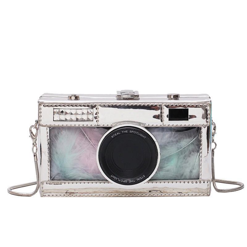 Chain Crossbody Bag Female Creative Retro Camera Internet Celebrity Hit Box Single Shoulder срібний
Chain Crossbody Bag Female Creative Retro Camera Internet Celebrity Hit Box Single Shoulder срібний