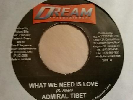 7-дюймовая пластинка ADMIRAL TIBET, POLY FAMOUS - Что нам нужно, это любовь / Никогда не отдам тебе ничего Dream Entertain 2005 Ямайка Регги, Ска и Даб Б/У
7-дюймовая пластинка ADMIRAL TIBET, POLY FAMOUS - Что нам нужно, это любовь / Никогда не отдам тебе ничего Dream Entertain 2005 Ямайка Регги, Ска и Даб Б/У