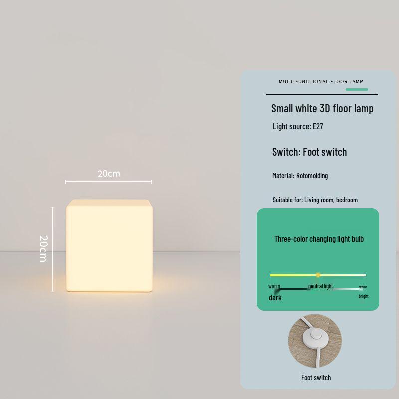 Cube Smart Table & Floor Lamp - Modern, Minimalist Lighting for Bedroom & Living Room Cube - 20cm Diameter
Cube Smart Table & Floor Lamp - Modern, Minimalist Lighting for Bedroom & Living Room Cube - 20cm Diameter