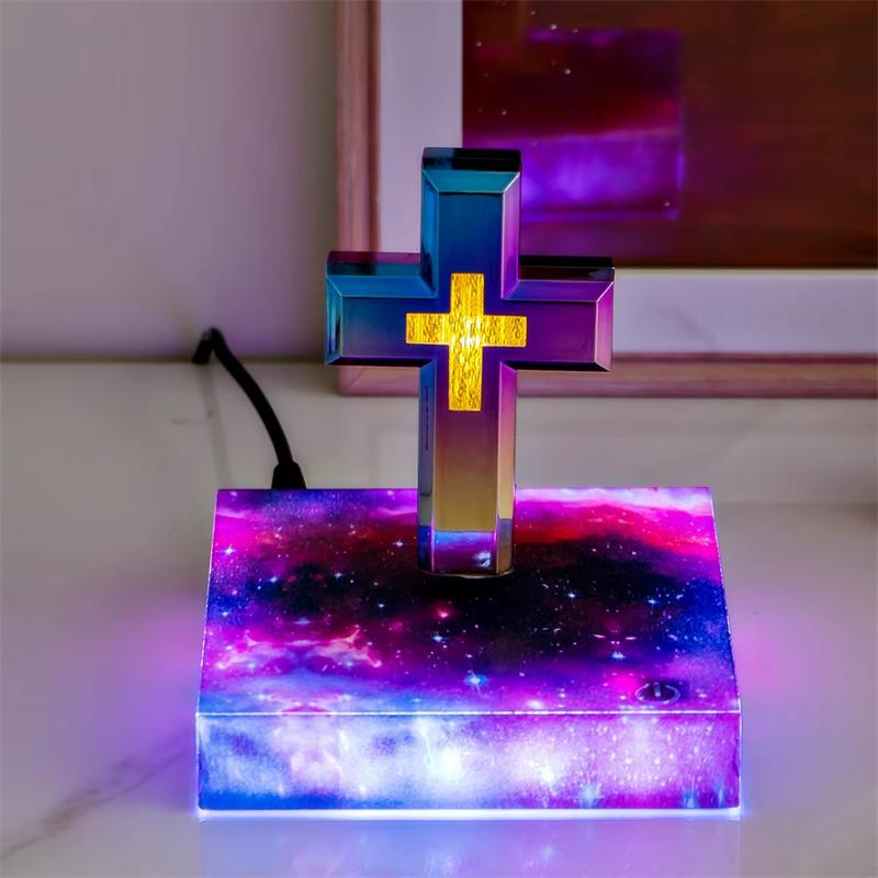 Bible Base Magnetic Levitating Cross Floating Christian Cross Bible Base Levitating Cross Floating Light for Home Decoration AU Plug
Bible Base Magnetic Levitating Cross Floating Christian Cross Bible Base Levitating Cross Floating Light for Home Decoration AU Plug