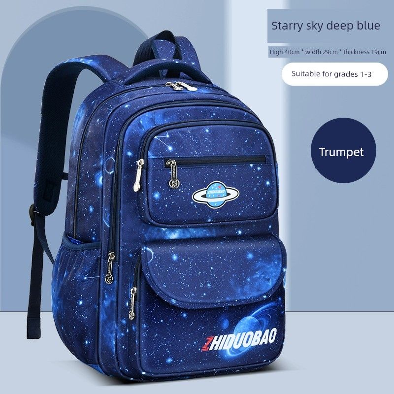 Boy Primary School Student Burden Relief Spine Protection Kids Schoolbag Small size dark blue
Boy Primary School Student Burden Relief Spine Protection Kids Schoolbag Small size dark blue