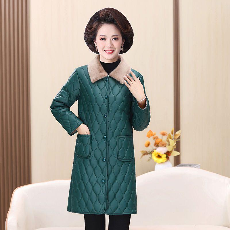 Зимняя женская кожаная куртка средней длины с плюшевой подкладкой и утолщенная, кожаное пальто для мамы из искусственной кожи 6XL темно-зеленого
Зимняя женская кожаная куртка средней длины с плюшевой подкладкой и утолщенная, кожаное пальто для мамы из искусственной кожи 6XL темно-зеленого
