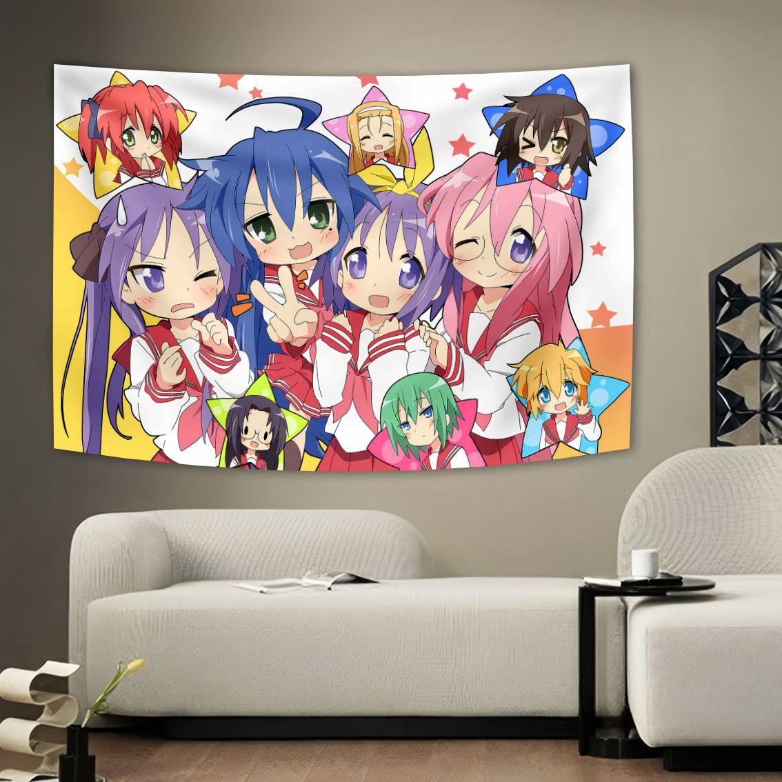 Tapestry Celebration with multiple people in anime 75x100 чёрный
Tapestry Celebration with multiple people in anime 75x100 чёрный