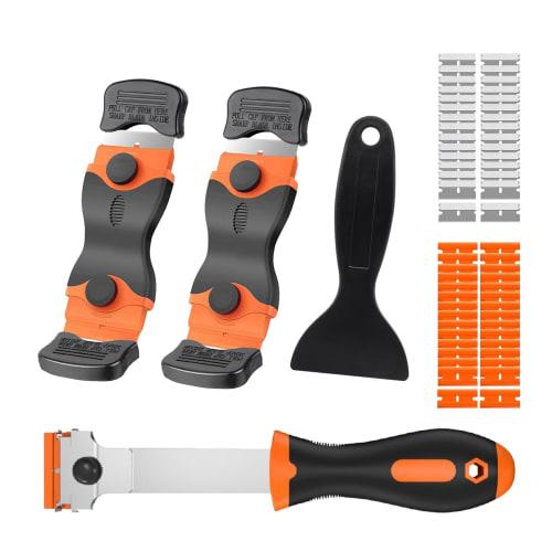 Wdmxszdq Razor Blade Scraper Set, Removes Seals, Labels, Registration Stickers, and Adhesives, and Removes Glass Stain (Windshield Grease and Wall Sta
Wdmxszdq Razor Blade Scraper Set, Removes Seals, Labels, Registration Stickers, and Adhesives, and Removes Glass Stain (Windshield Grease and Wall Sta
