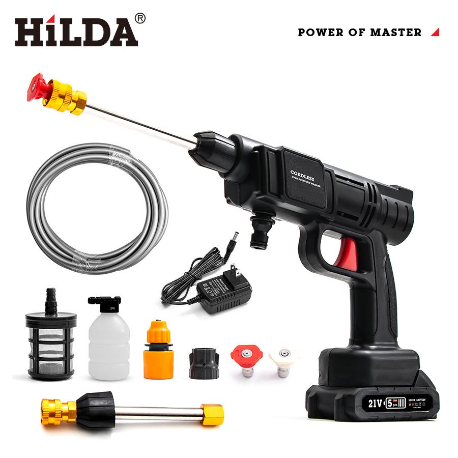 HILDA Літієва батарея Інструмент для миття автомобіля та поливу саду Multi-function Spray Gun
HILDA Літієва батарея Інструмент для миття автомобіля та поливу саду Multi-function Spray Gun