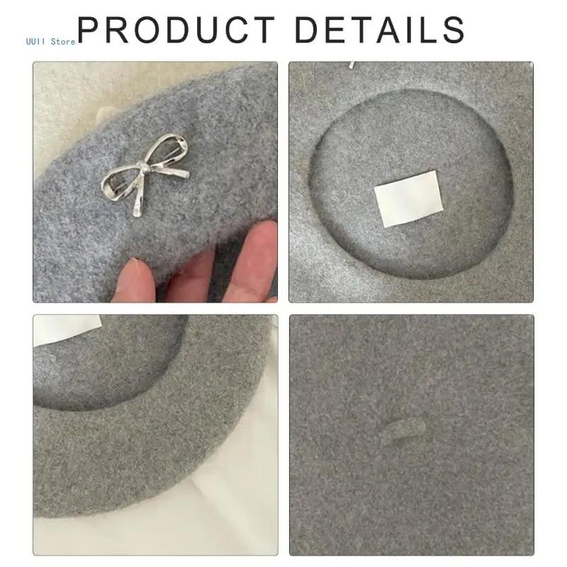 Bowknot Hat for Women Fashion Bowler Hat Autumn Winter Hat for Casual Wear French Chapeau Artist Dome Hat
Bowknot Hat for Women Fashion Bowler Hat Autumn Winter Hat for Casual Wear French Chapeau Artist Dome Hat