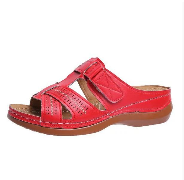 Fashion 2024 Summer Women Wedge Sandals Premium Orthopedic Open Toe Sandals Vintage Anti-slip Leather Casual Female Platform Retro Shoes 35
Fashion 2024 Summer Women Wedge Sandals Premium Orthopedic Open Toe Sandals Vintage Anti-slip Leather Casual Female Platform Retro Shoes 35