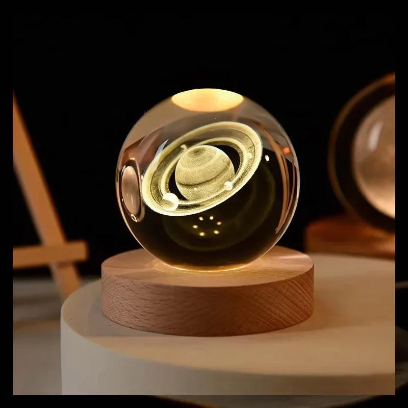 3D хрустальные светильники, светящийся планетарный галактический ночник, хрустальный шар, ночник, домашний декор, рождественский подарок WHITE
3D хрустальные светильники, светящийся планетарный галактический ночник, хрустальный шар, ночник, домашний декор, рождественский подарок WHITE