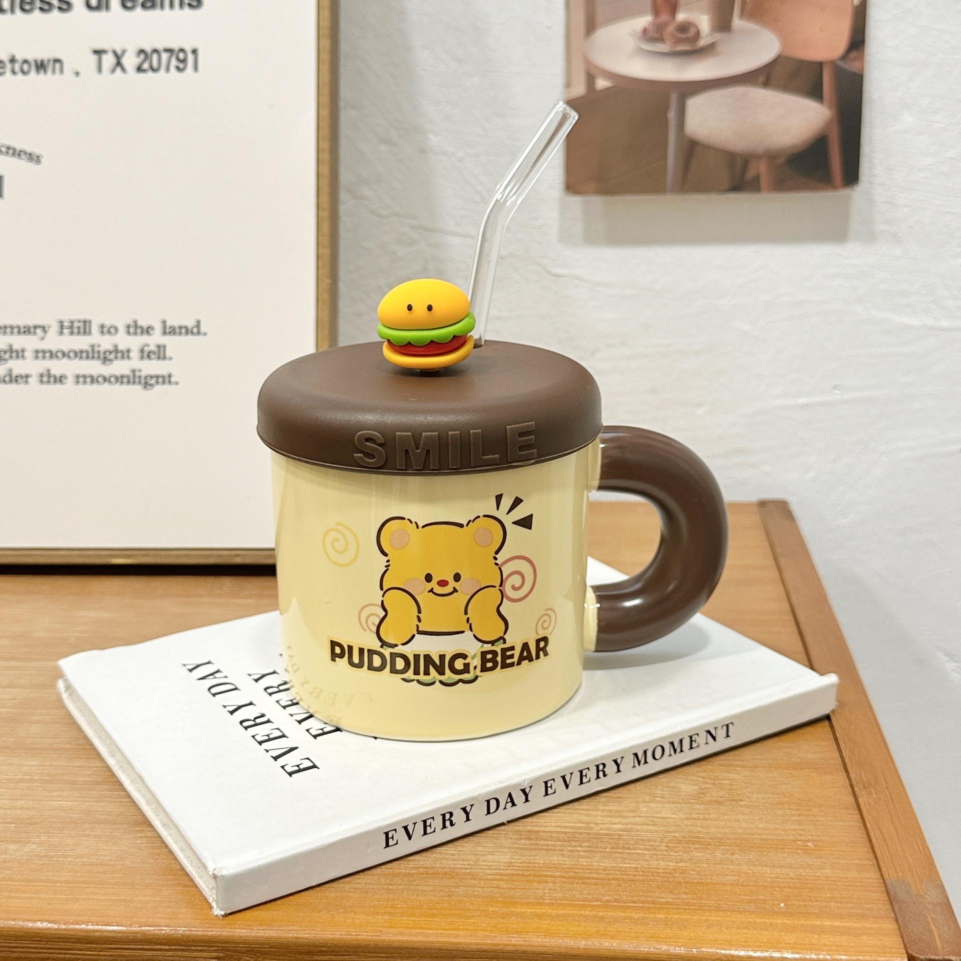 Милая чашка Butter Bear Straw Cup, высококачественная керамическая кружка с крышкой, симпатичная чашка для питьевой воды, практичный подарок на день рождения 301-400ml
Милая чашка Butter Bear Straw Cup, высококачественная керамическая кружка с крышкой, симпатичная чашка для питьевой воды, практичный подарок на день рождения 301-400ml