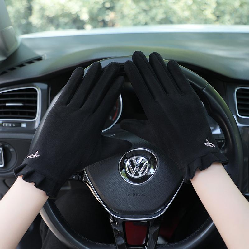 Зимние флисовые перчатки с разделенными пальцами, сенсорный экран, для езды чёрный
Зимние флисовые перчатки с разделенными пальцами, сенсорный экран, для езды чёрный