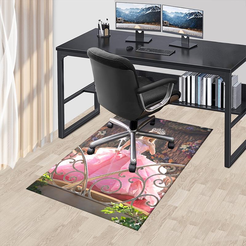 Princess, Magic Wand Pattern Polyester Office Carpet Chair Mats, Home Decor Dormitory Floor Protector with Anti-Skid Backing, Large Area Cov 60cm by 90cm
Princess, Magic Wand Pattern Polyester Office Carpet Chair Mats, Home Decor Dormitory Floor Protector with Anti-Skid Backing, Large Area Cov 60cm by 90cm