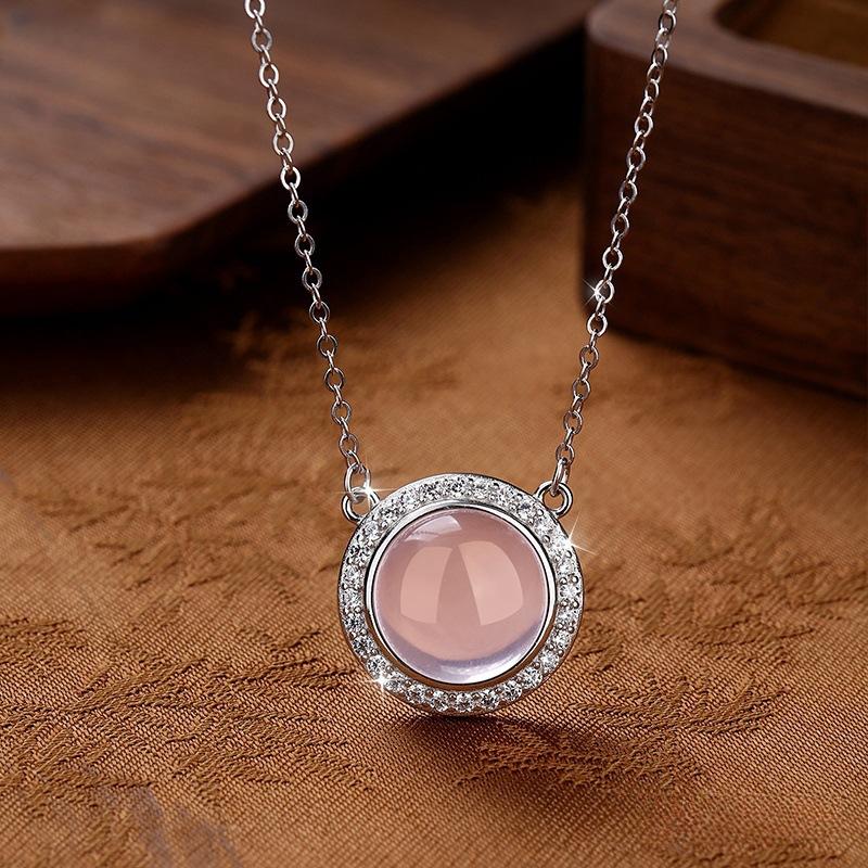 New Arrival Natural Pink Crystal Pendant S925 Sterling Silver Necklace Fashion Minimalist Clavicle Chain High Sense Fine Jewelry For Women Daily Wear 925 silver
New Arrival Natural Pink Crystal Pendant S925 Sterling Silver Necklace Fashion Minimalist Clavicle Chain High Sense Fine Jewelry For Women Daily Wear 925 silver