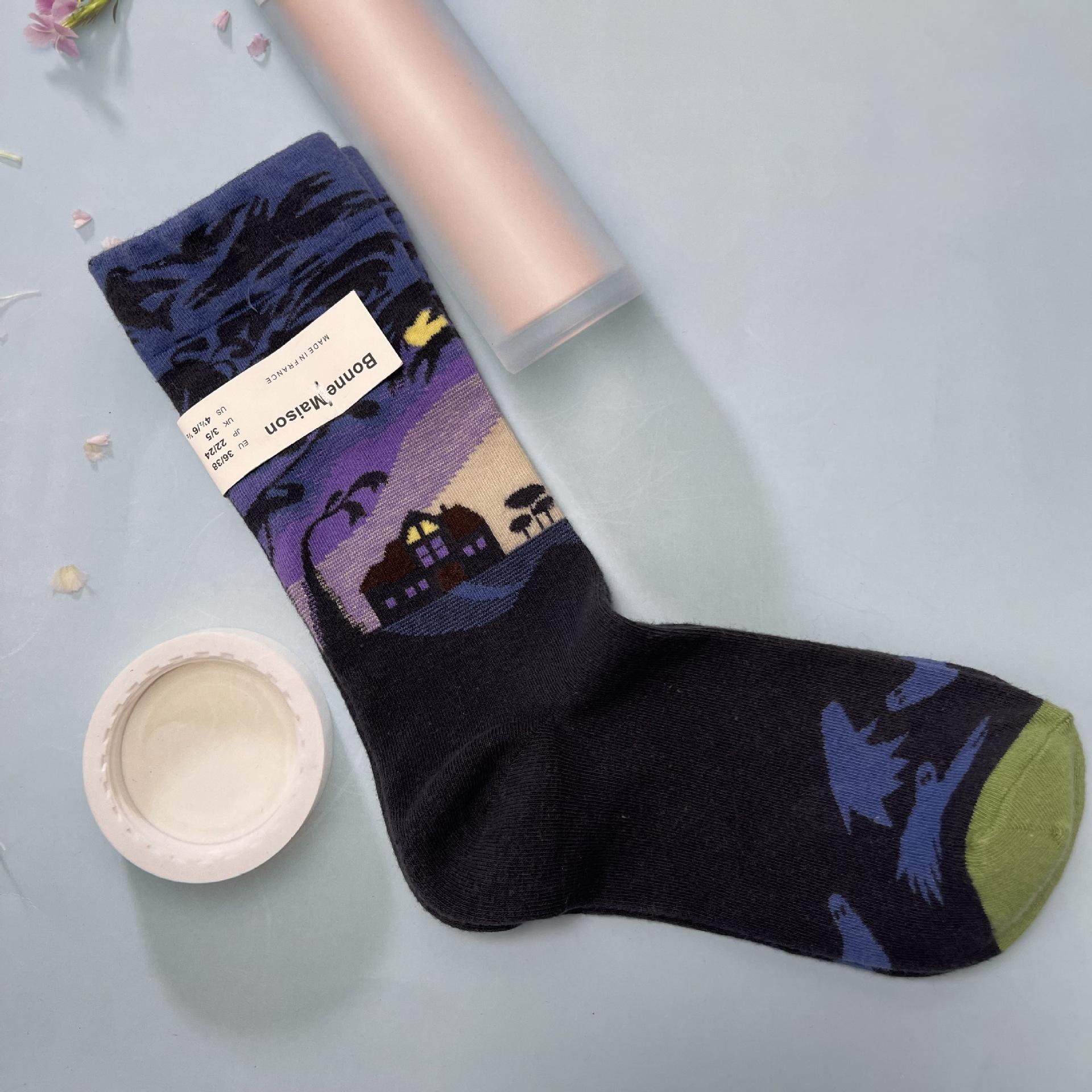 Добрий дім: Ретро Олійний Живопис Шкарпетки до Середини Литки Розкішні Французькі Жіночі One Size 36-40
Добрий дім: Ретро Олійний Живопис Шкарпетки до Середини Литки Розкішні Французькі Жіночі One Size 36-40