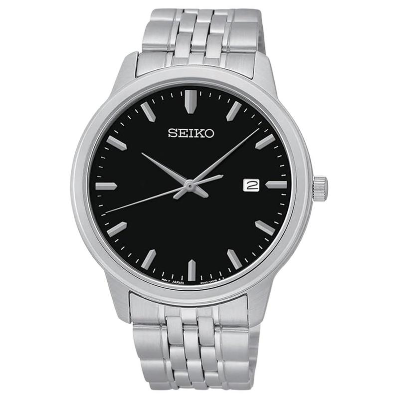 SEIKO 100 meters waterproof casual and versatile Quartz Steel Strap 41mm men s watch black dial SUR093 чорний
SEIKO 100 meters waterproof casual and versatile Quartz Steel Strap 41mm men s watch black dial SUR093 чорний