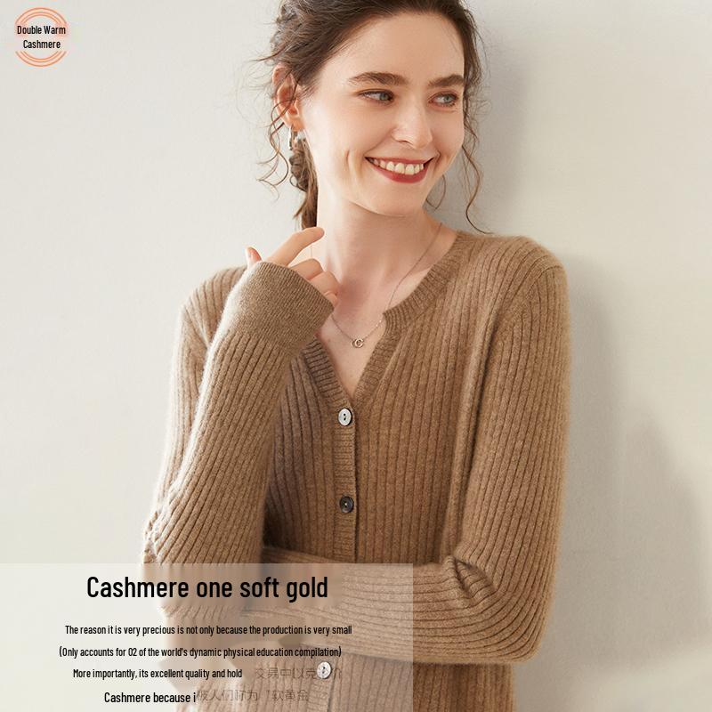 Women s Spring Cashmere V-Neck Cardigan: Vertical Stripe Knit, Slim Fit, Solid Color XXL
Women s Spring Cashmere V-Neck Cardigan: Vertical Stripe Knit, Slim Fit, Solid Color XXL