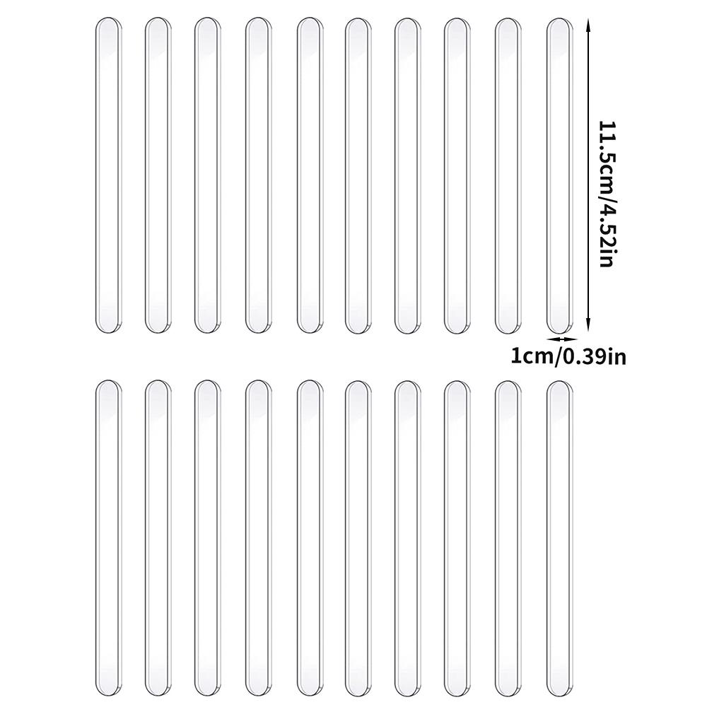 20Pcs Acrylic Popsicle Sticks Reusable Ice Cream Sticks Ice Pop Cake Candy Gifts Party Craft Supplies
20Pcs Acrylic Popsicle Sticks Reusable Ice Cream Sticks Ice Pop Cake Candy Gifts Party Craft Supplies