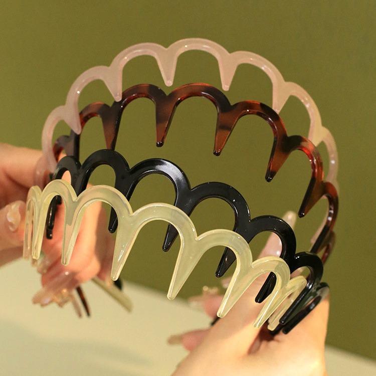 Wave Headband Hairbands Brown Resin Wave Toothed Headband Thin Non-slip Women Makkeup Hair Comb Zigzag Band Notched Headband
Wave Headband Hairbands Brown Resin Wave Toothed Headband Thin Non-slip Women Makkeup Hair Comb Zigzag Band Notched Headband