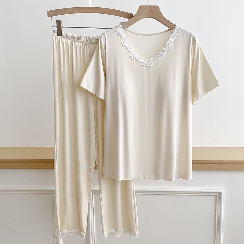 Women s Short-Sleeve Pajama Set with Built-in Bra, Summer Ice Silk Two-Piece, Casual Long Pants, Home Comfort Wear. One Size абрикосовый
Women s Short-Sleeve Pajama Set with Built-in Bra, Summer Ice Silk Two-Piece, Casual Long Pants, Home Comfort Wear. One Size абрикосовый