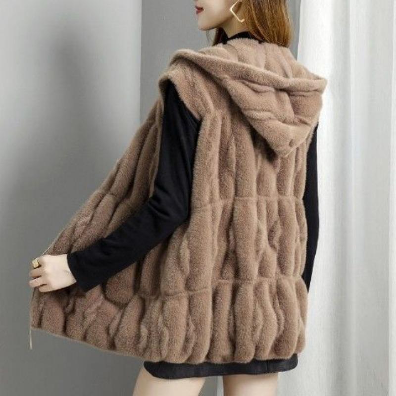 Жилет с капюшоном на молнии кардиган женский осенне-зимний модный жилет
Жилет с капюшоном на молнии кардиган женский осенне-зимний модный жилет