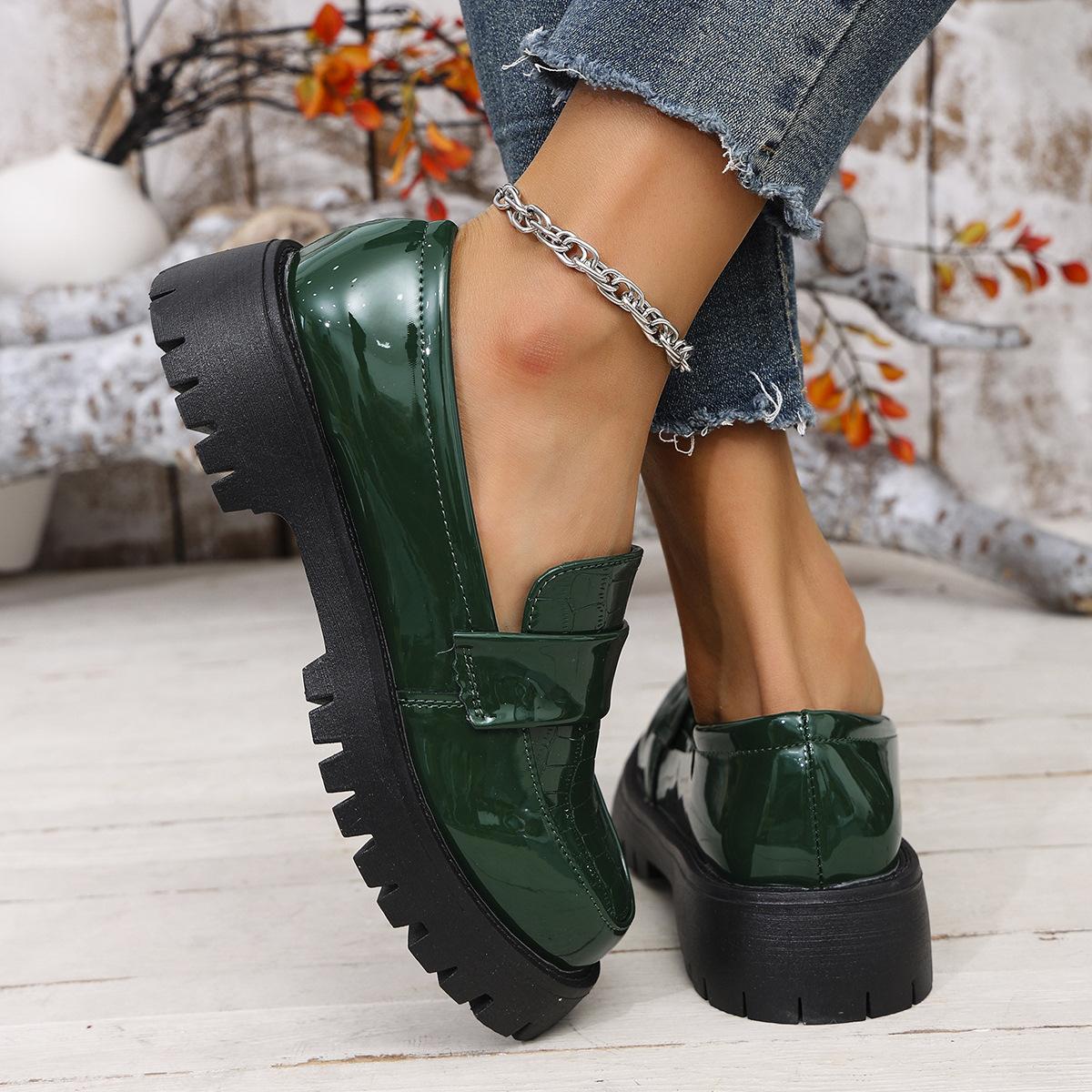 Women s British Small Leather Shoes Spring and Autumn New Platform College Style Single Shoes Fashion Shoes 43 зелений
Women s British Small Leather Shoes Spring and Autumn New Platform College Style Single Shoes Fashion Shoes 43 зелений