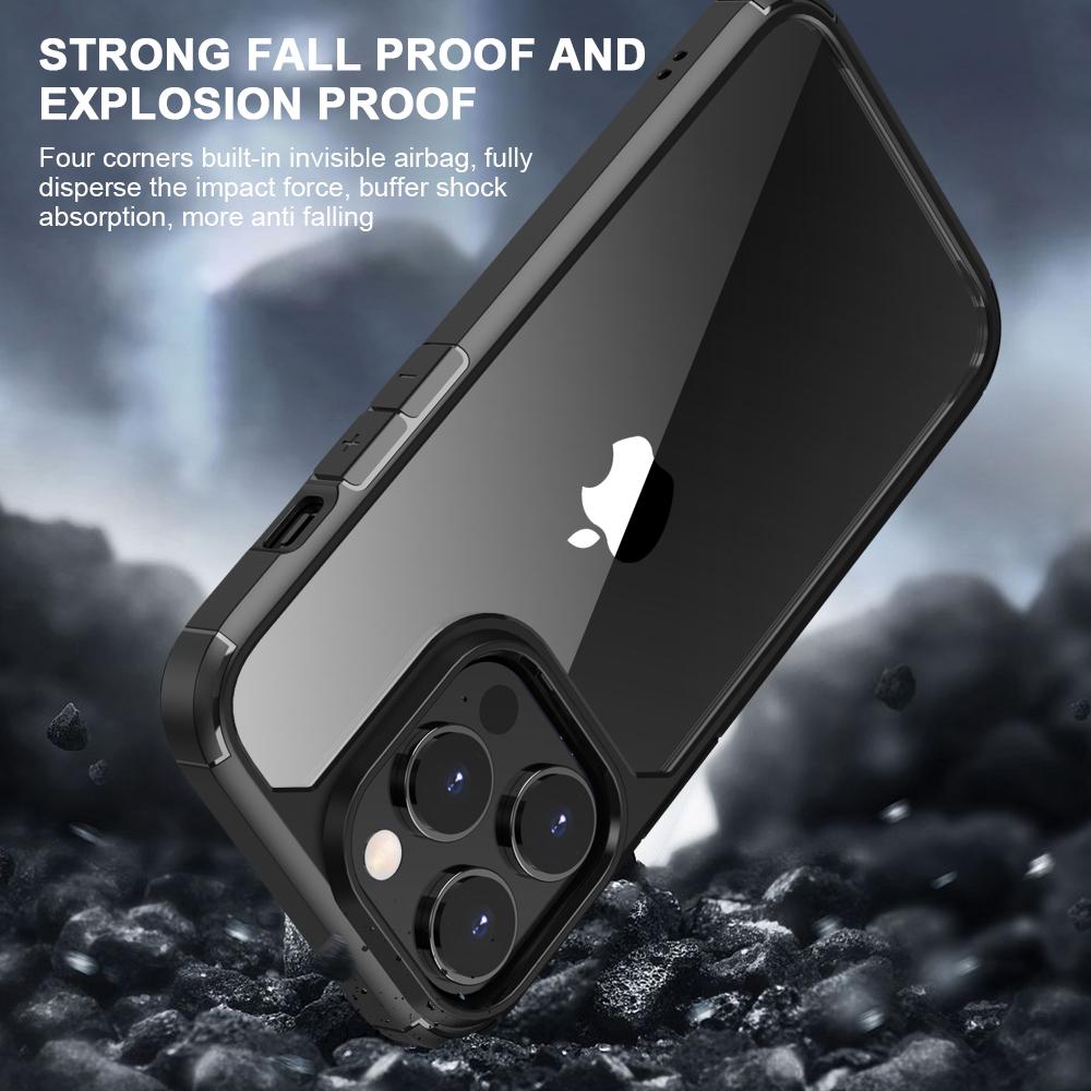 Defense Armor Series for iPhone 13 Pro Max Hybrid Clear Case Drop Protection TPU+PC Phone Cover Black
Defense Armor Series for iPhone 13 Pro Max Hybrid Clear Case Drop Protection TPU+PC Phone Cover Black