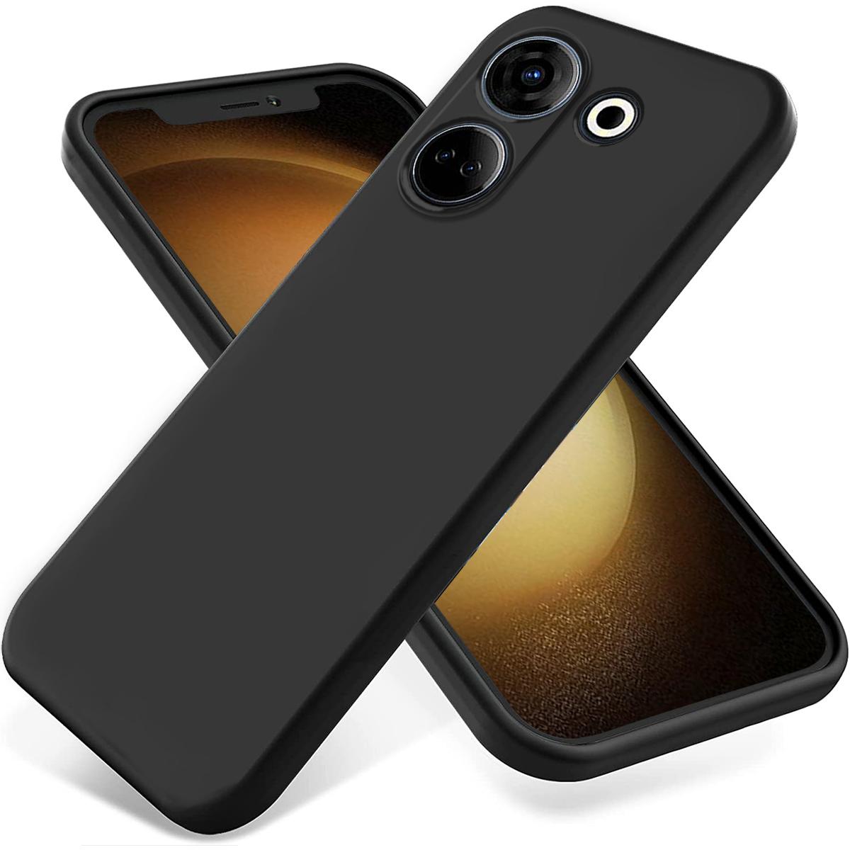 For TECNO Camon 20 Pro 4G Soft Lining Liquid Silicone Phone Case Drop-Proof Back Cover Black
For TECNO Camon 20 Pro 4G Soft Lining Liquid Silicone Phone Case Drop-Proof Back Cover Black