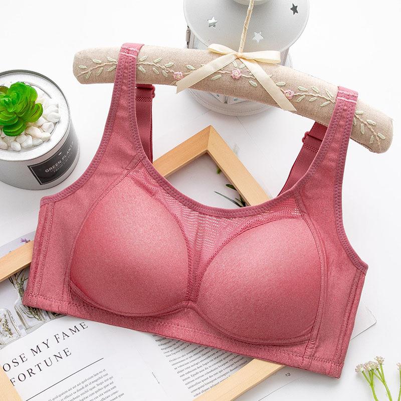 New bras, large size, full cup, middle-aged and elderly bras, thin bras without steel rings, gathered and anti-light 44/100CD рожевий червоний колір
New bras, large size, full cup, middle-aged and elderly bras, thin bras without steel rings, gathered and anti-light 44/100CD рожевий червоний колір