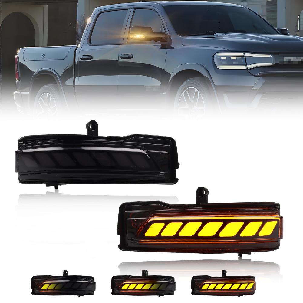 2Pcs For 2019 2020 2021 2022 2023 Dodge RAM 1500 Side Mirror Light Turn Signal Light W/ Full Dynamic Sequential Blink Amber LED
2Pcs For 2019 2020 2021 2022 2023 Dodge RAM 1500 Side Mirror Light Turn Signal Light W/ Full Dynamic Sequential Blink Amber LED