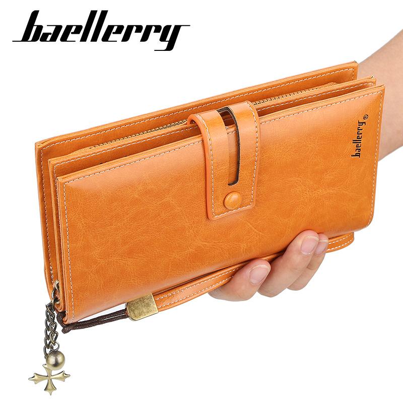 Женский кошелек Baellerry, длинный корейский кожаный клатч с масляным воском, модный клатч с пряжкой и молнией, сумка для мобильного телефона
Женский кошелек Baellerry, длинный корейский кожаный клатч с масляным воском, модный клатч с пряжкой и молнией, сумка для мобильного телефона