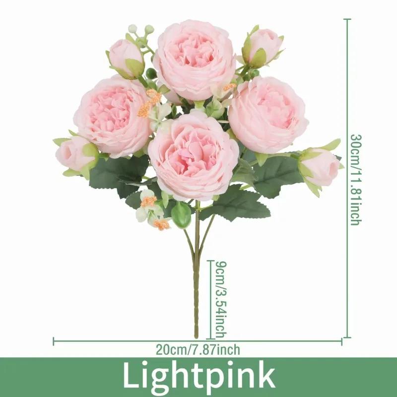 Artificial Flowers Peony Bouquet Silk Bouquet Flower 5 Big Head 4 Small Bud Bride Wedding Home Decoration Artificial Flower L
Artificial Flowers Peony Bouquet Silk Bouquet Flower 5 Big Head 4 Small Bud Bride Wedding Home Decoration Artificial Flower L