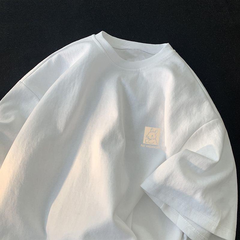 Хлопковая футболка с короткими рукавами и кроликом, женская летняя новая свободная футболка с пятиминутными рукавами S белый
Хлопковая футболка с короткими рукавами и кроликом, женская летняя новая свободная футболка с пятиминутными рукавами S белый