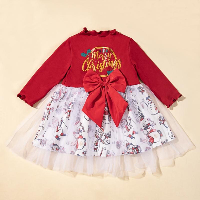 Baby Girl Christmas Dress Irregular Collar Long Sleeved Gauze Dress Kids Party Dress 110
Baby Girl Christmas Dress Irregular Collar Long Sleeved Gauze Dress Kids Party Dress 110