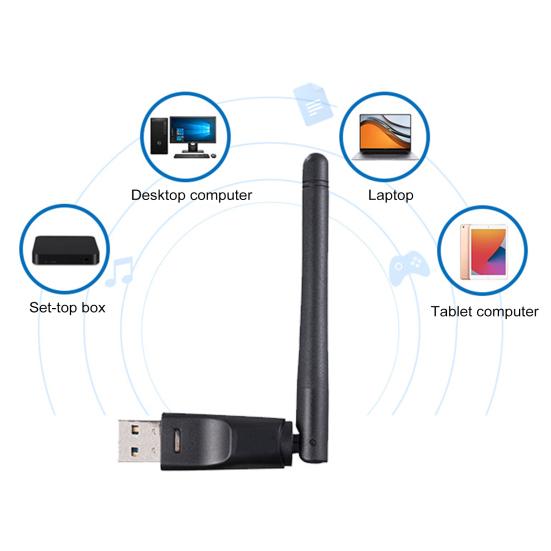 Адаптер бездротової мережі з антеною USB 2 150 Мбіт/с RT8188 Chip 2DBi Комп ютерний Wi-Fi ключ
Адаптер бездротової мережі з антеною USB 2 150 Мбіт/с RT8188 Chip 2DBi Комп ютерний Wi-Fi ключ