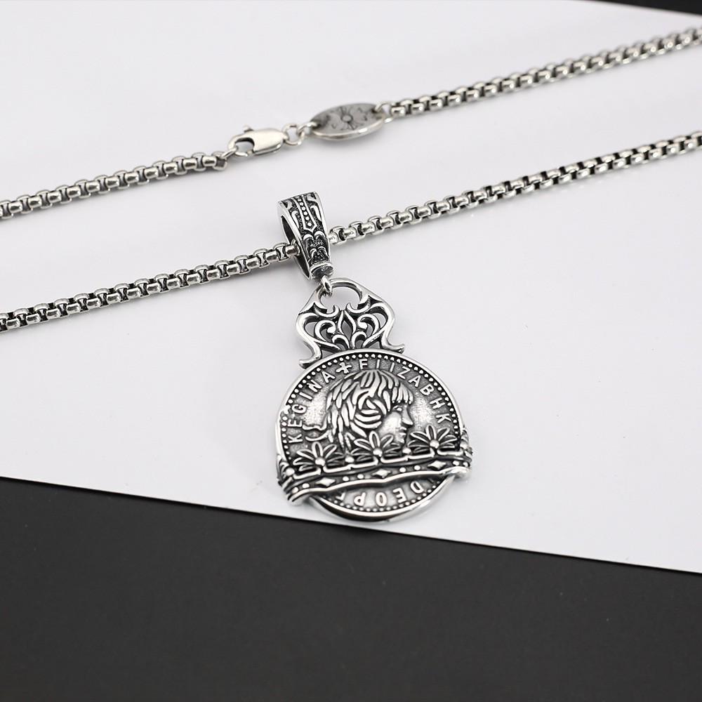 Vintage Distressed Universal Fishtail Clasp Thai Silver Necklace for Men and Women 55cm Necklace Length
Vintage Distressed Universal Fishtail Clasp Thai Silver Necklace for Men and Women 55cm Necklace Length