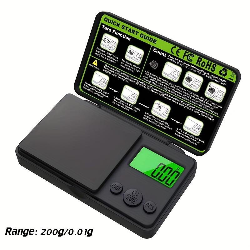 Portable high-precision electronic scale 0.01 grams 1pcs 200g чорний
Portable high-precision electronic scale 0.01 grams 1pcs 200g чорний