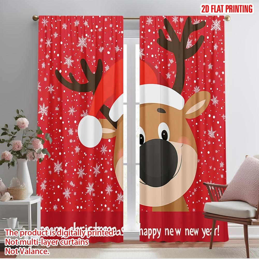 2 шт., шторы с принтом плоского 2D рисунка, милые рождественские снежинки с оленями_b, универсальная ткань (без удилища) Универсальный Все Идеально для 52.50×116.00 CM 2pcs
2 шт., шторы с принтом плоского 2D рисунка, милые рождественские снежинки с оленями_b, универсальная ткань (без удилища) Универсальный Все Идеально для 52.50×116.00 CM 2pcs