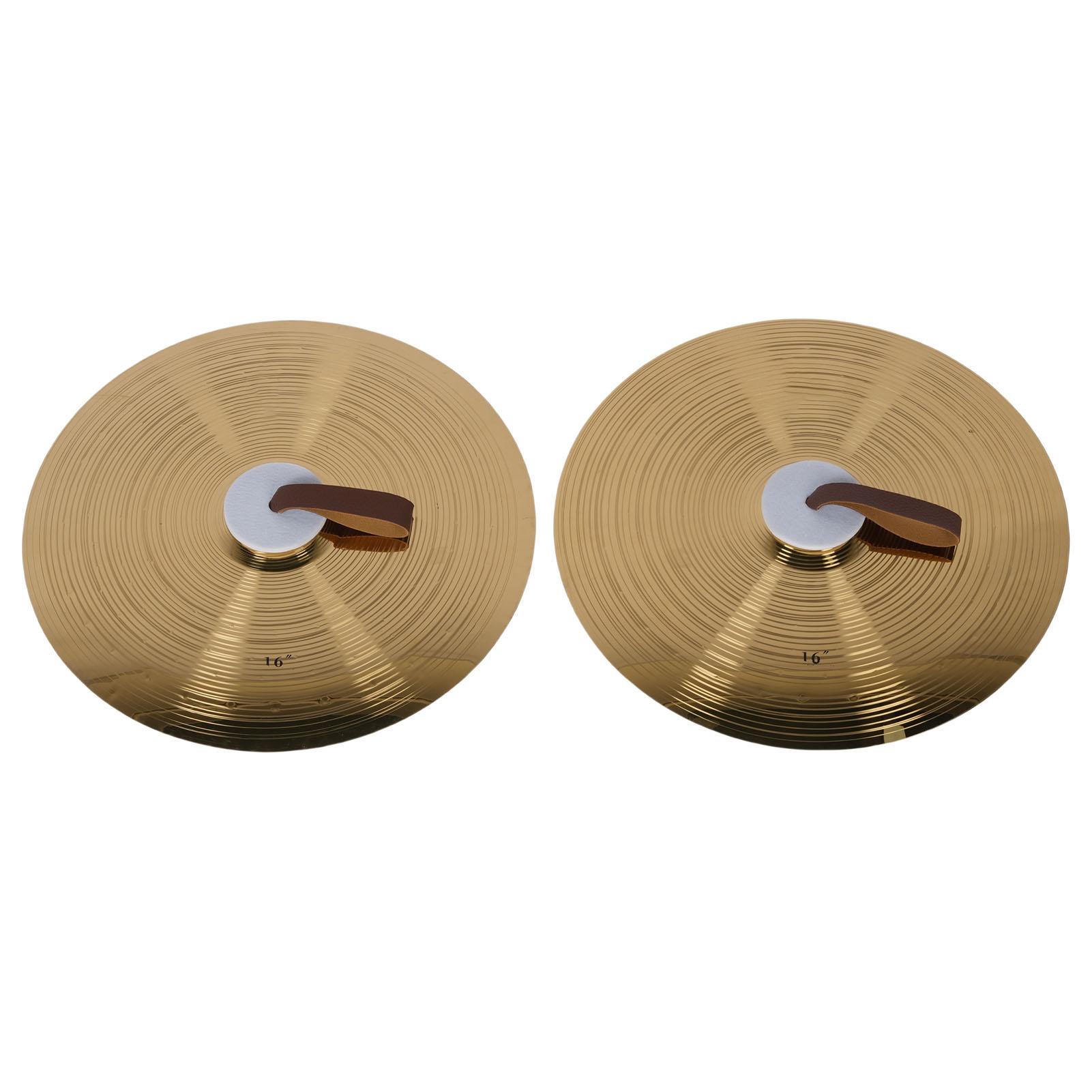 1 Pair Hand Cymbal 16 Inch High Hardness Alloy Hand Cymbal Percussion Instrument for Band
1 Pair Hand Cymbal 16 Inch High Hardness Alloy Hand Cymbal Percussion Instrument for Band