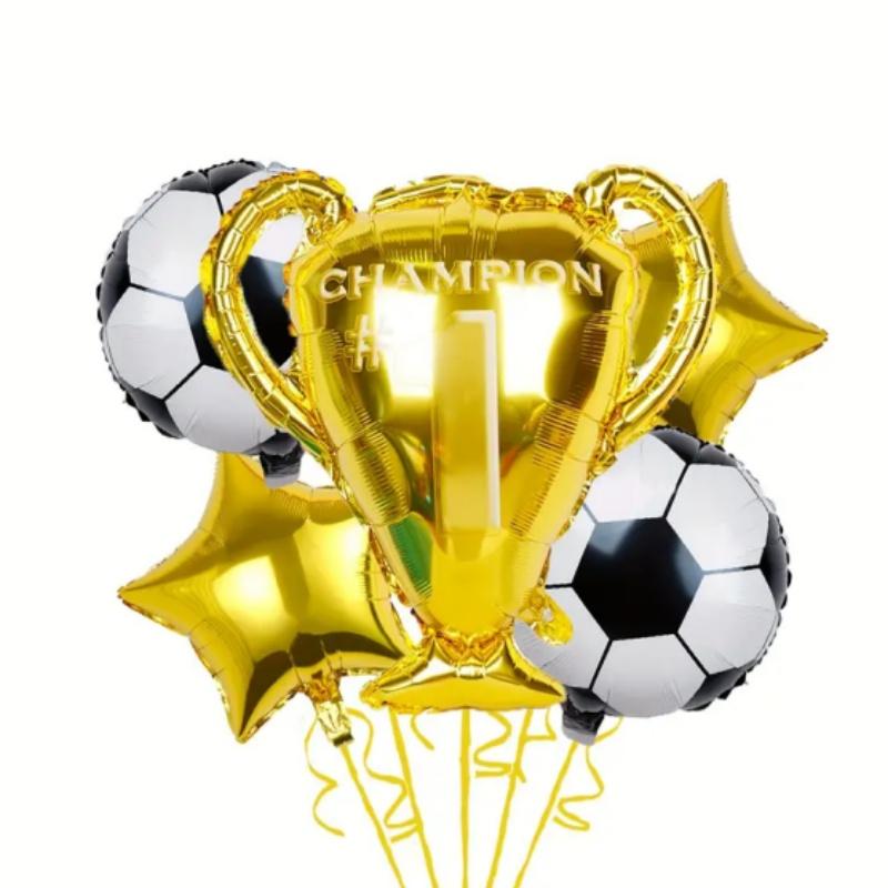 5pcs, Football Champion Trophy Star Foil Balloons, Sport Theme PartyDecor, Birthday Decor, Celebration Decor, Classroom DecorAtm
5pcs, Football Champion Trophy Star Foil Balloons, Sport Theme PartyDecor, Birthday Decor, Celebration Decor, Classroom DecorAtm
