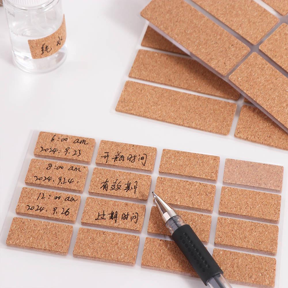 36/96pcs Waterproof Cork Wooden Labels Stickers Removable Packaging Sealing Tag Refrigerator Small
36/96pcs Waterproof Cork Wooden Labels Stickers Removable Packaging Sealing Tag Refrigerator Small