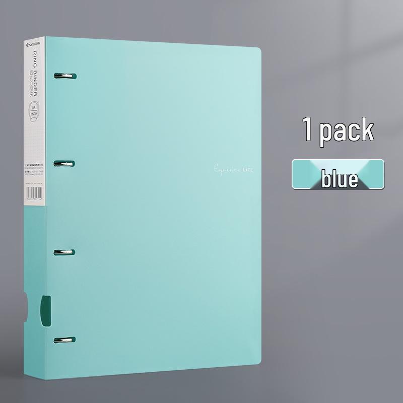 Новая папка-регистратор А4 на 4 кольца для хранения офисных документов и контрольных работ с быстросъемным D-образным перфорированным зажимом синий
Новая папка-регистратор А4 на 4 кольца для хранения офисных документов и контрольных работ с быстросъемным D-образным перфорированным зажимом синий