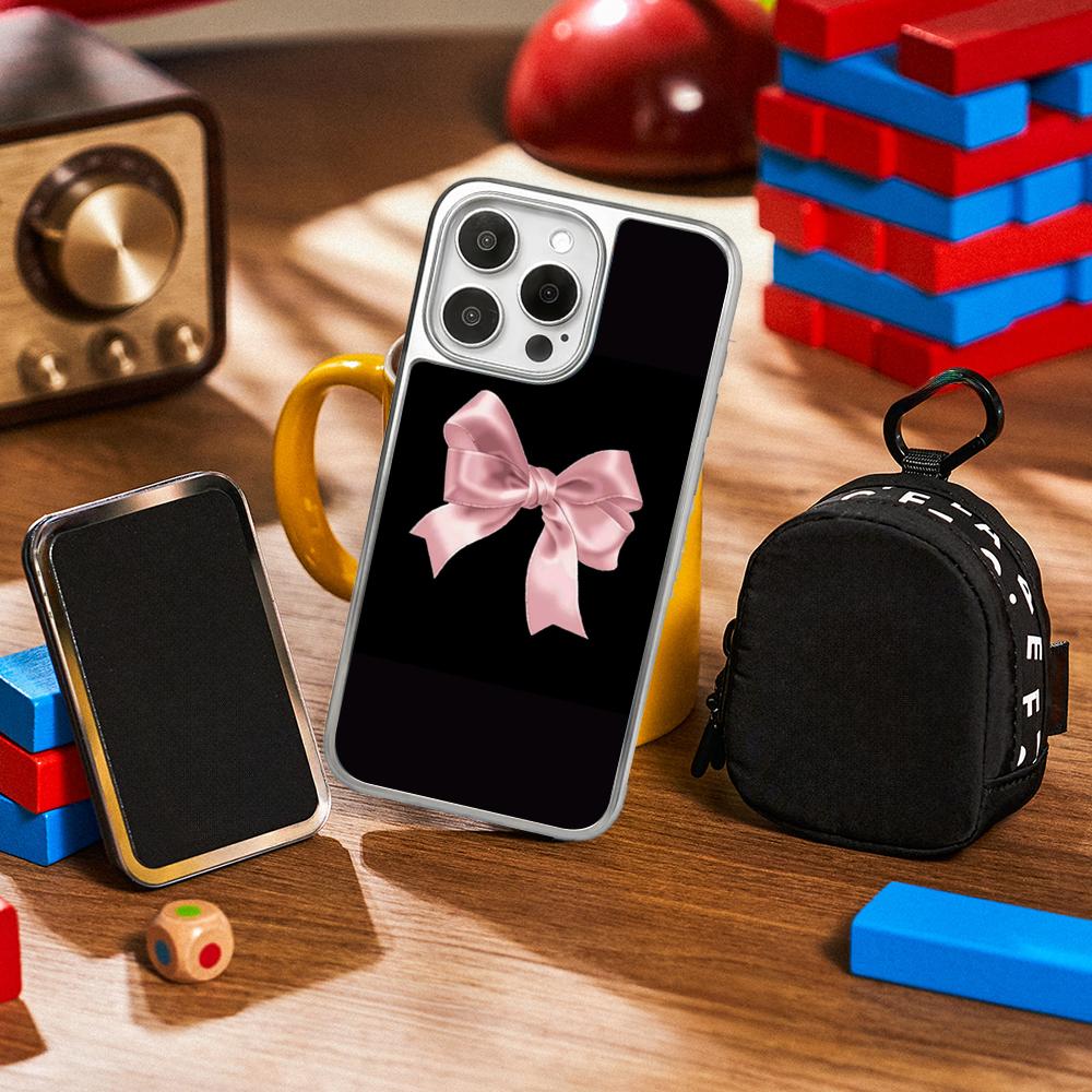 Bow cute pink girly cartoon design Phone Case for iPhone 16 15 14 13 12 11 Pro Max Sheepskin Silver-edged protective case iPhone15Plus
Bow cute pink girly cartoon design Phone Case for iPhone 16 15 14 13 12 11 Pro Max Sheepskin Silver-edged protective case iPhone15Plus