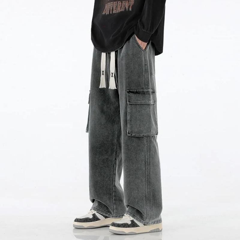 Vintage Y2K Pockets Baggy Jeans Men American Style Streetwear Straight Denim Cargo Pants Solid Washed Elastic Waist Pantalones S синій
Vintage Y2K Pockets Baggy Jeans Men American Style Streetwear Straight Denim Cargo Pants Solid Washed Elastic Waist Pantalones S синій