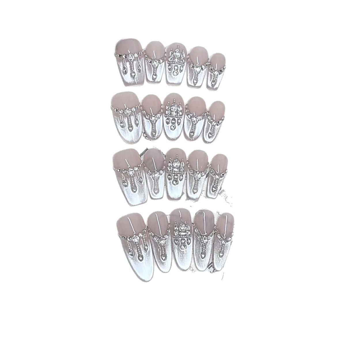 Плетеные вручную доспехи Весна-Лето Новые наклейки для маникюра высокого класса с цирконом «Замок на кончике пальца» и французским «Кошачьим глазом» Large L
Плетеные вручную доспехи Весна-Лето Новые наклейки для маникюра высокого класса с цирконом «Замок на кончике пальца» и французским «Кошачьим глазом» Large L