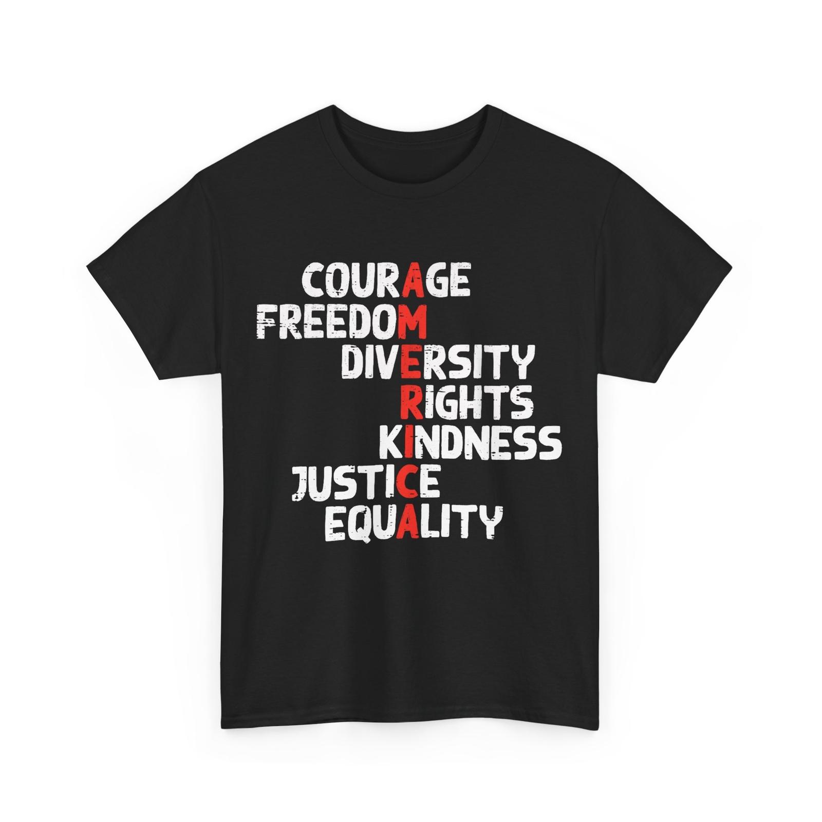 Protest America Courage Freedom Rights Resist Men Women Kids T-Shirt 5XL різнокольоровий
Protest America Courage Freedom Rights Resist Men Women Kids T-Shirt 5XL різнокольоровий